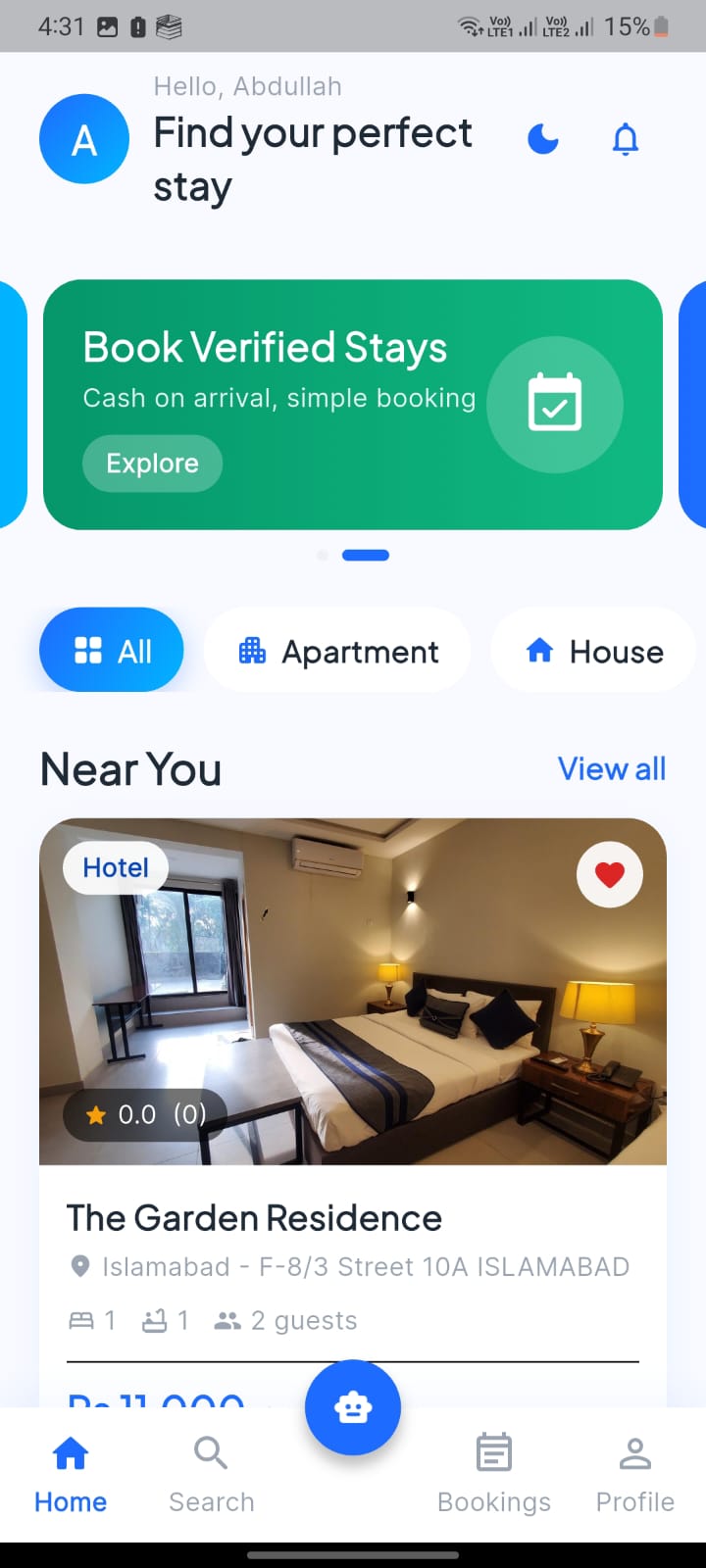 LetServe app screen